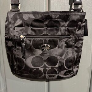 Coach Black Monogram Crossbody Bag